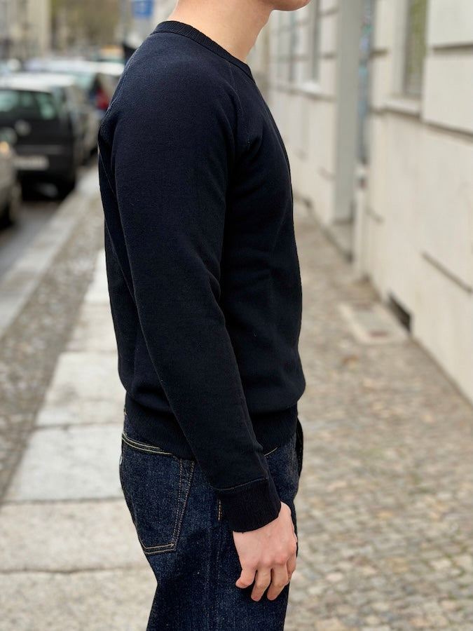 5409-IDBK - Indigo Black Dyed Yarn - Raglan Sweatshirt