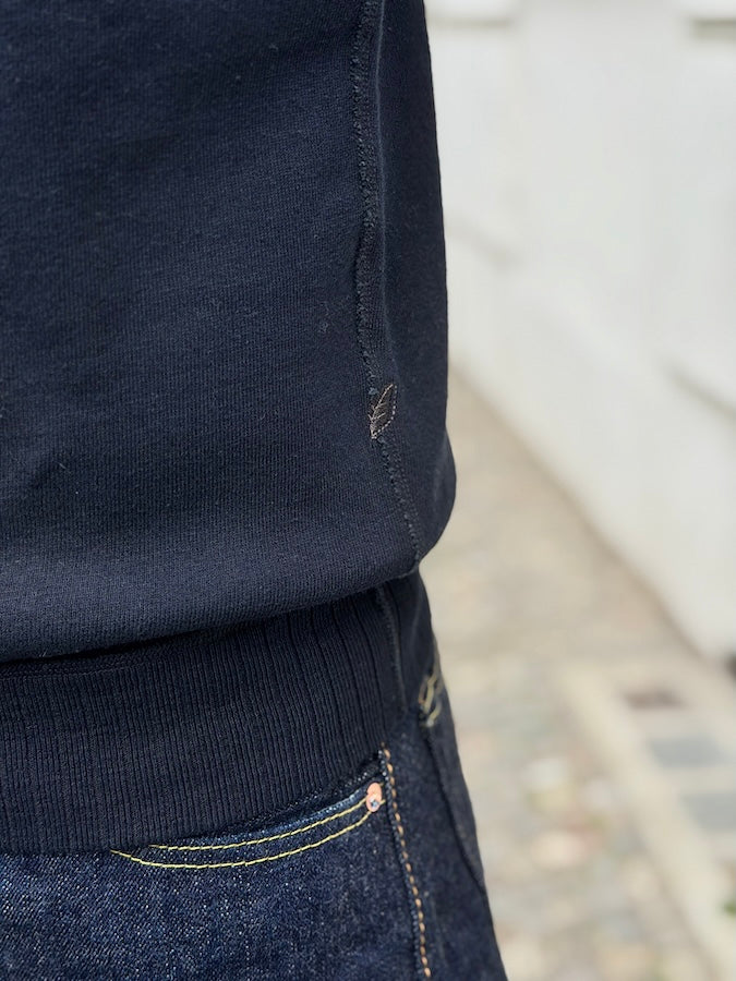 5409-IDBK - Indigo Black Dyed Yarn - Raglan Sweatshirt