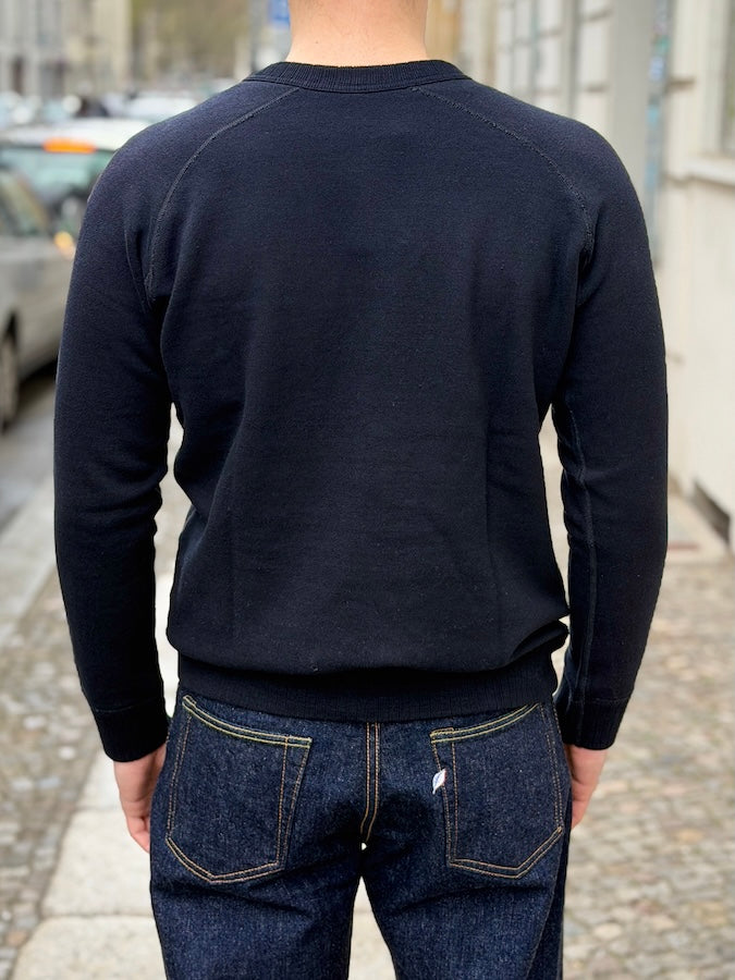 5409-IDBK - Indigo Black Dyed Yarn - Raglan Sweatshirt