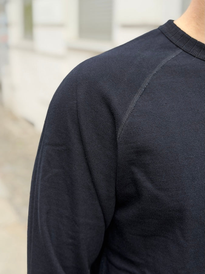 5413-IDBK - Indigo Black Dyed - 11oz Super Heavyweight Jersey Sweatshirt-Raglan