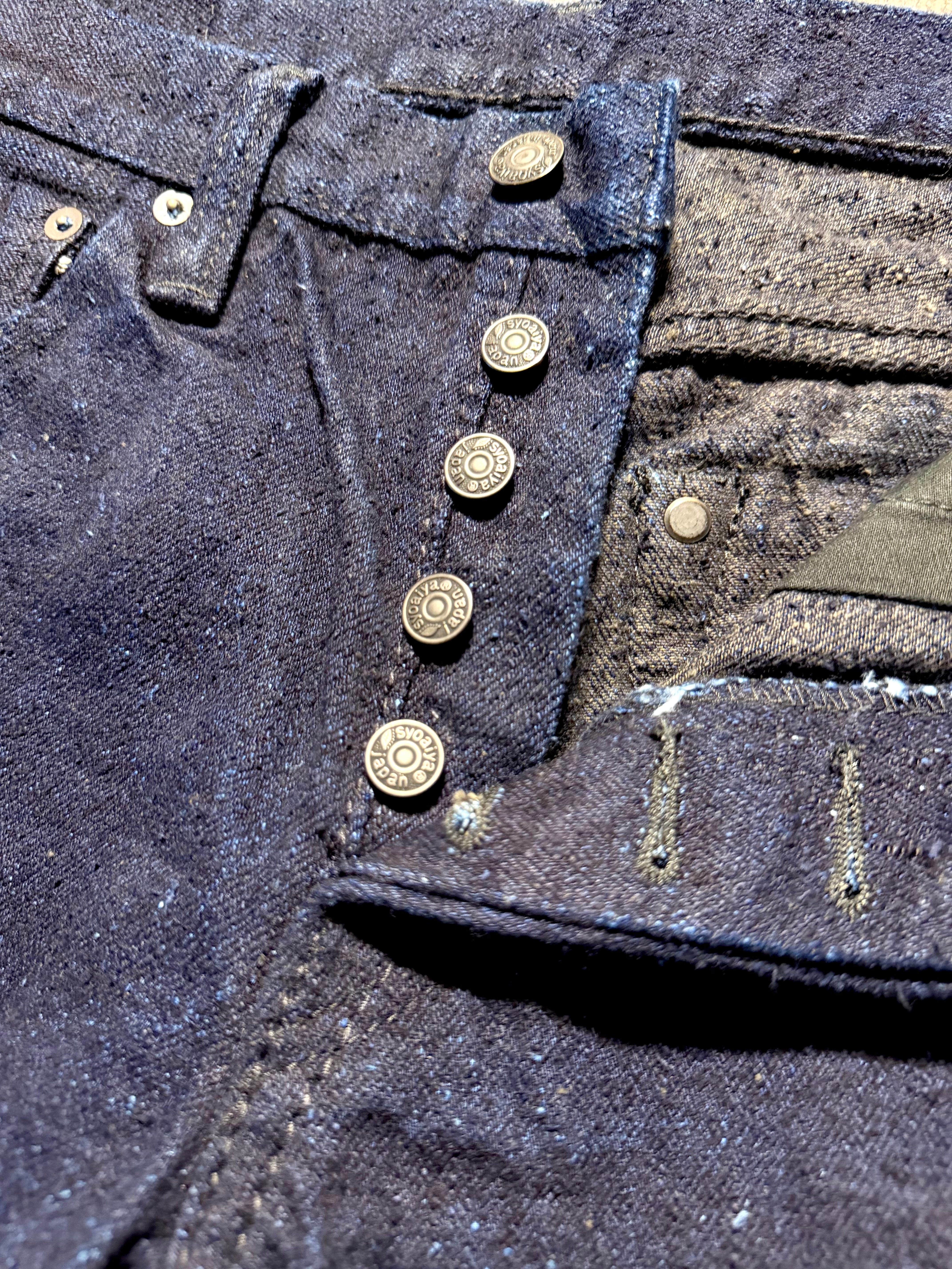 DNP-013-IDSM - 16oz Double Nep Indigo-Sumi Selvedge Denim - Slim Tapered