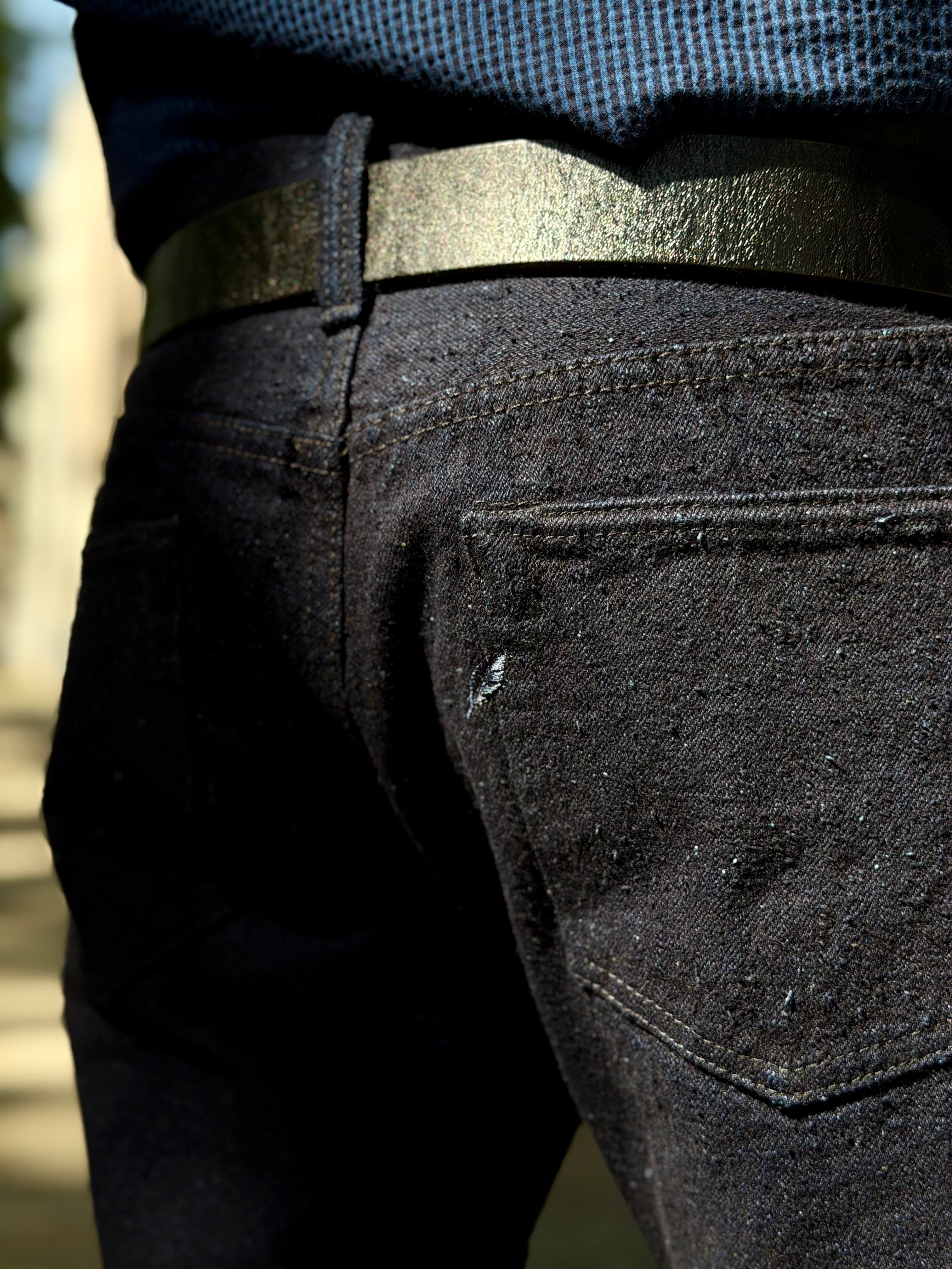 DNP-013-IDSM - 16oz Double Nep Indigo-Sumi Selvedge Denim - Slim Tapered