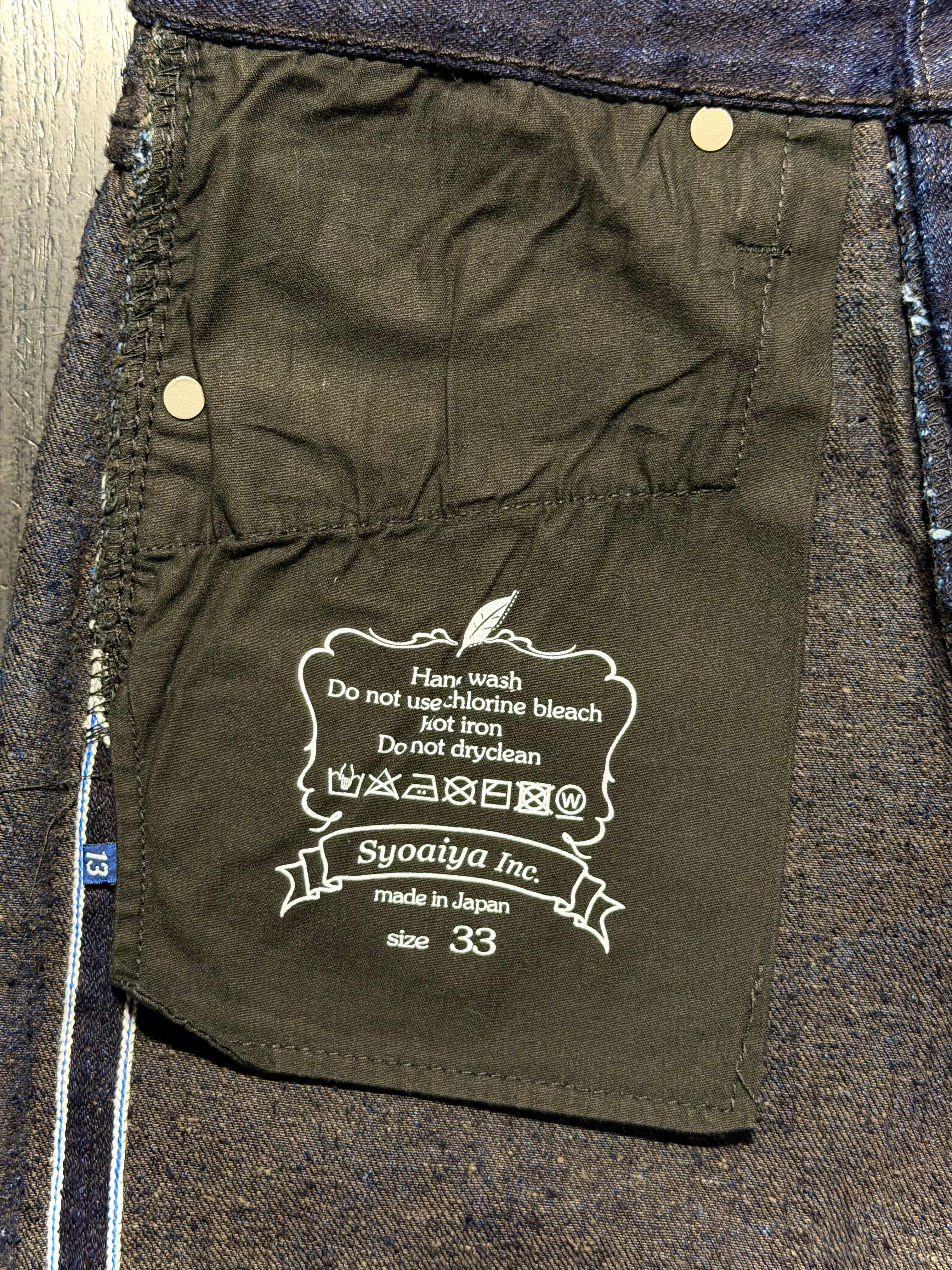 DNP-013-IDSM - 16oz Double Nep Indigo-Sumi Selvedge Denim - Slim Tapered