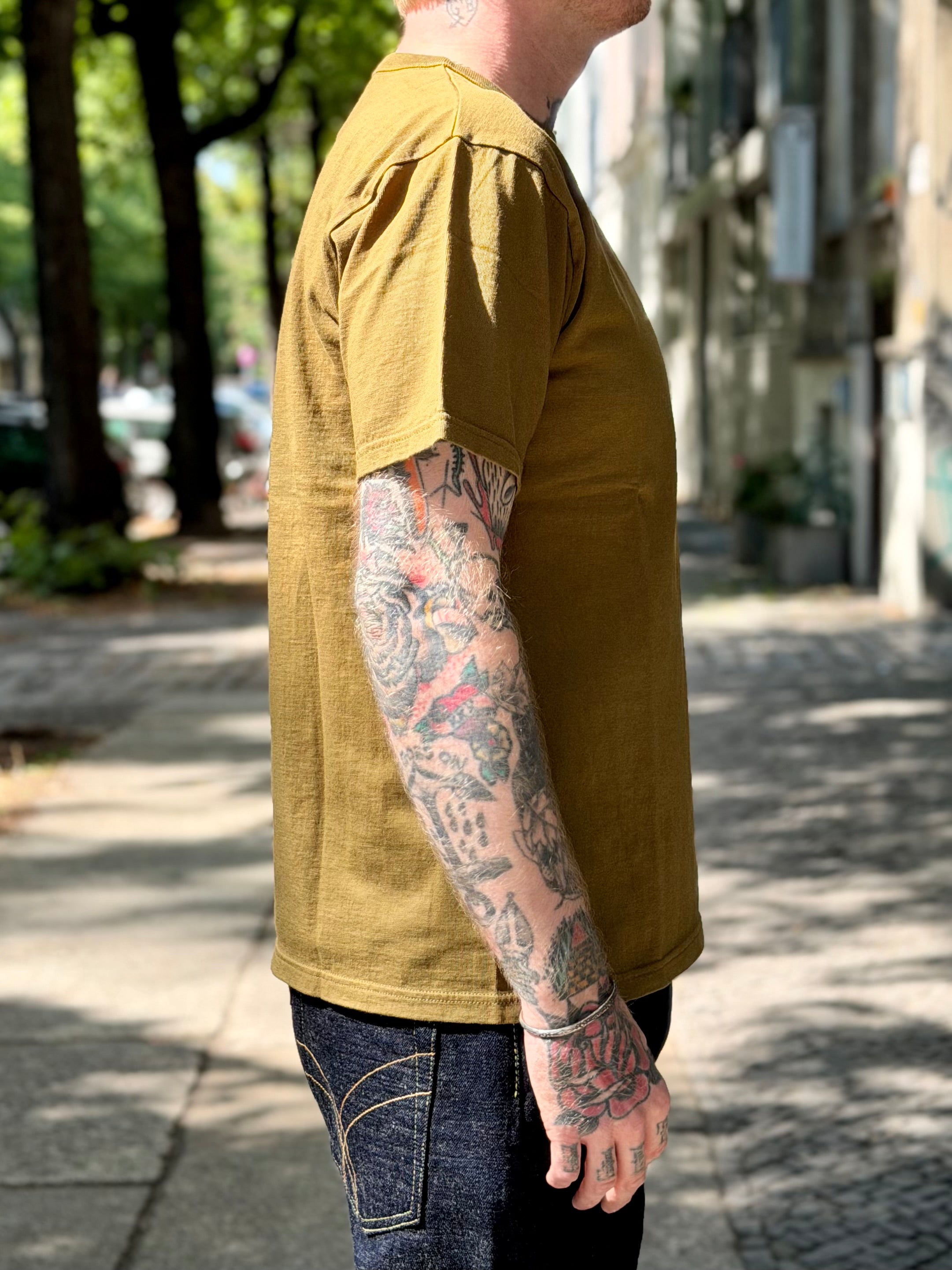 SGT001 Loopwheeled T -Shirt  - 100% Cotton - Olive