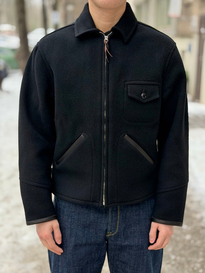 1930s Pioneer Sport Jacket - Melton Wool - Black