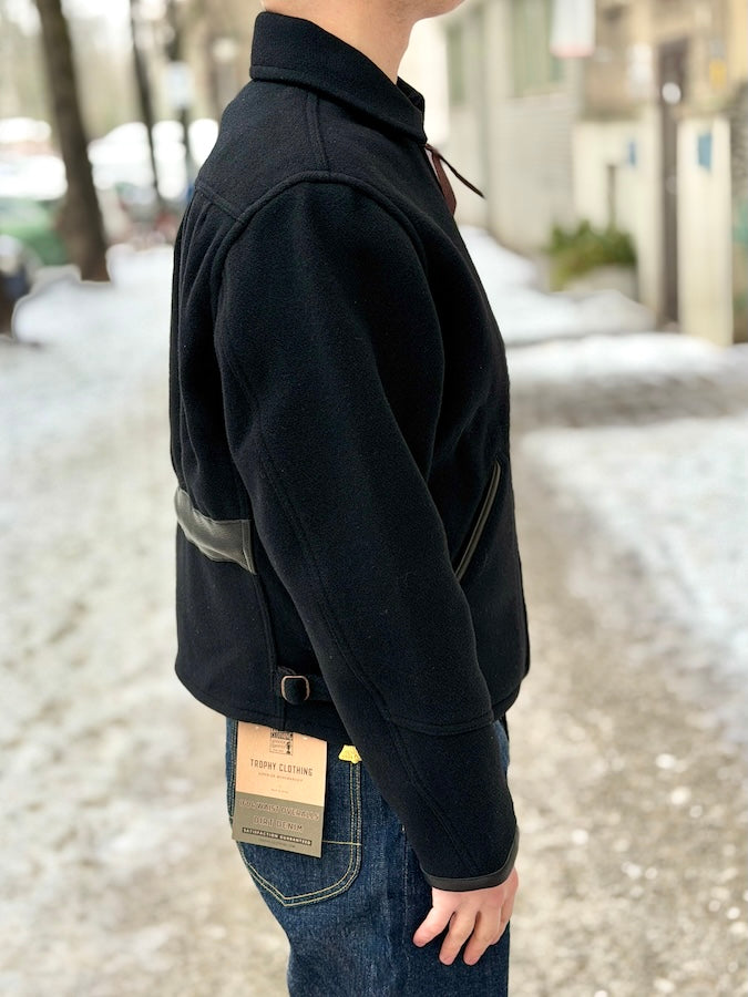 1930s Pioneer Sport Jacket - Melton Wool - Black