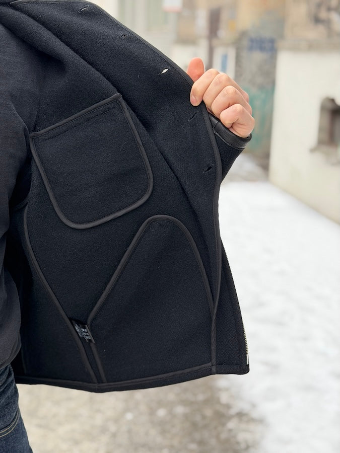 1930s Pioneer Sport Jacket - Melton Wool - Black
