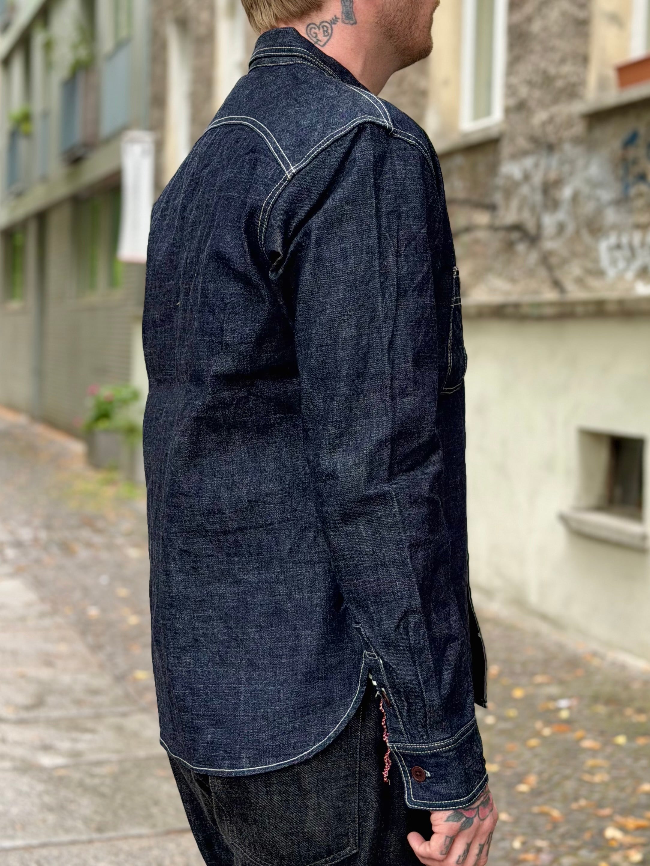 SGS001 - 10oz Slub Selvedge Denim - Work Shirt