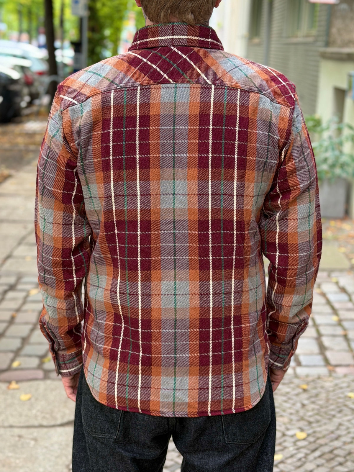 14.5oz Heavy Flannel Shirt - 502653 - Wine