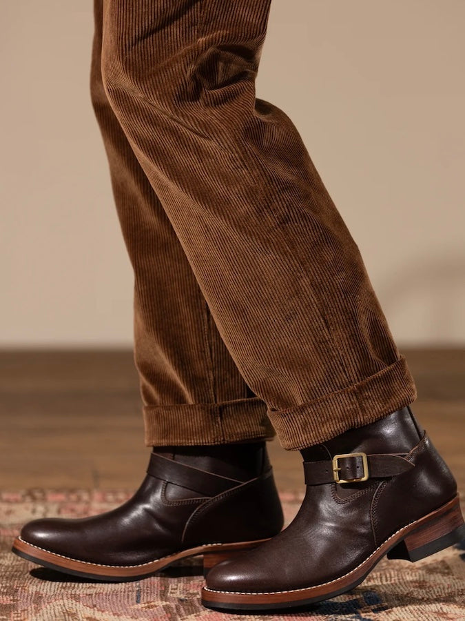 ADDICT BOOTS - AB-01H-ST HORSEHIDE ENGINEER BOOTS STANDARD - BROWN