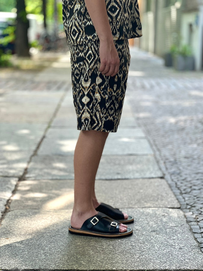 WEARMASTERS by Attractions - Lot.827 Tribal Cotton Shorts - Black