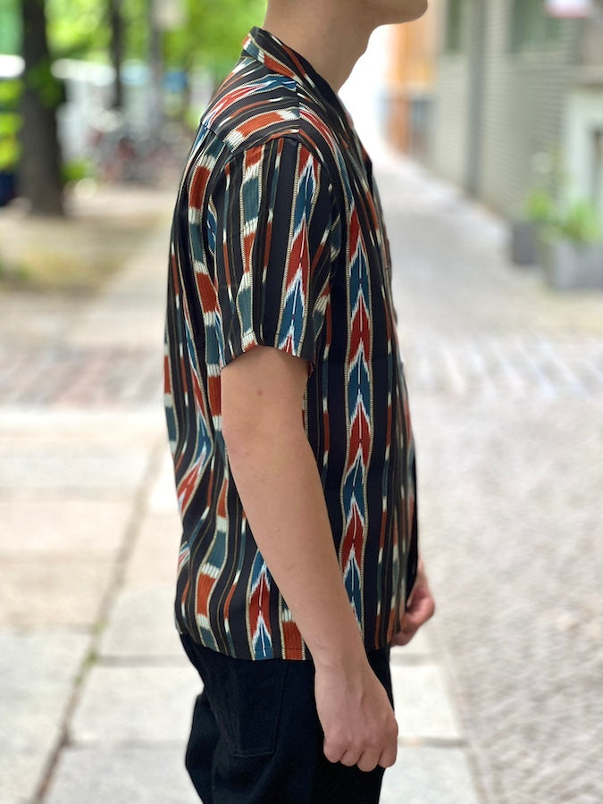 WEARMASTERS by Attractions - Lot.832 Native Print Rayon Shirt - Black