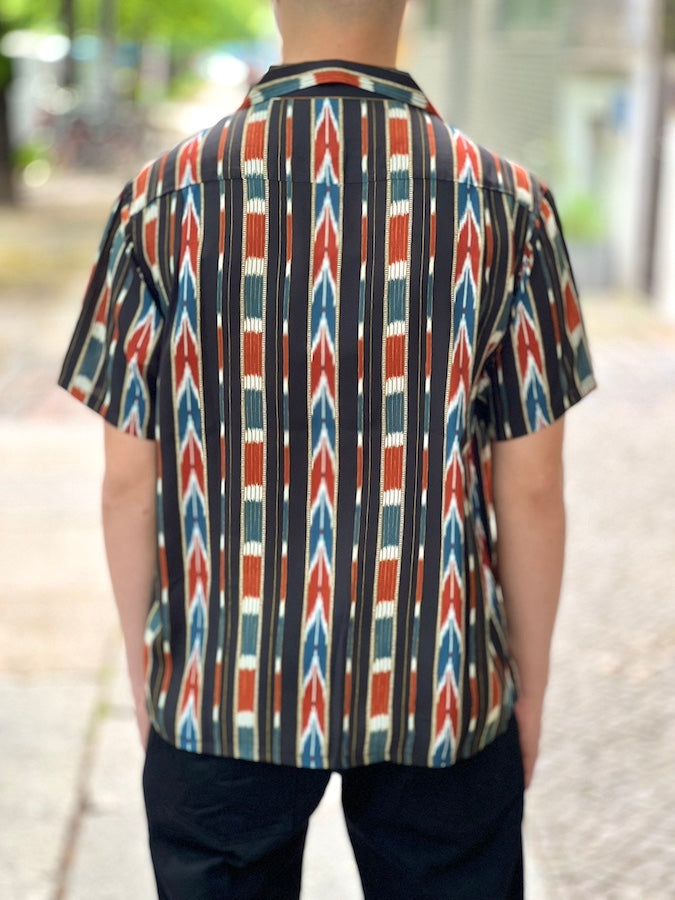 WEARMASTERS by Attractions - Lot.832 Native Print Rayon Shirt - Black