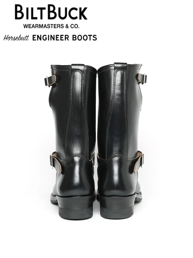 Lot.444 - Engineer Boots - HORSEBUTT - Black