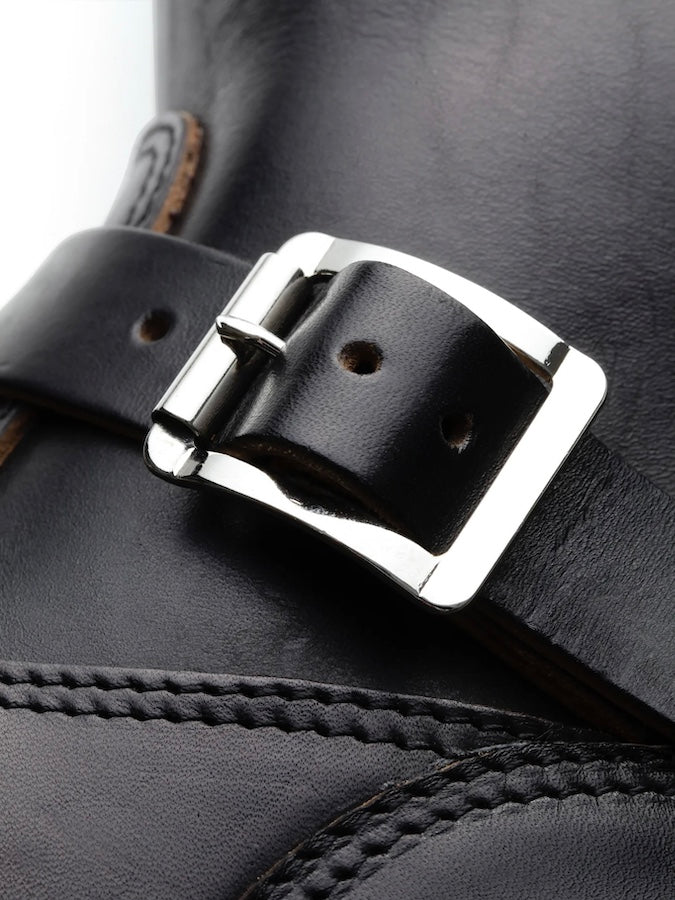 Lot.444 - Engineer Boots - HORSEBUTT - Black