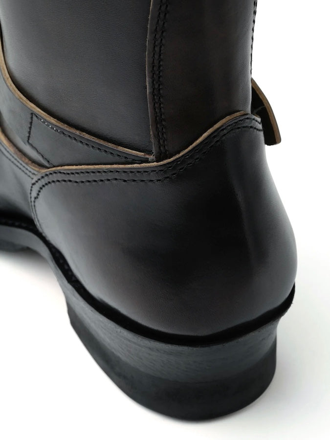 Lot.444 - Engineer Boots - HORSEBUTT - Black