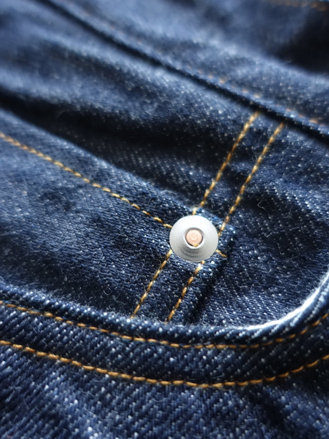 BIG JOHN  - R009 (000) - FLAGSHIP MODEL "RARE" - 15.5oz SAKAMOTO Selvedge Denim - Slim