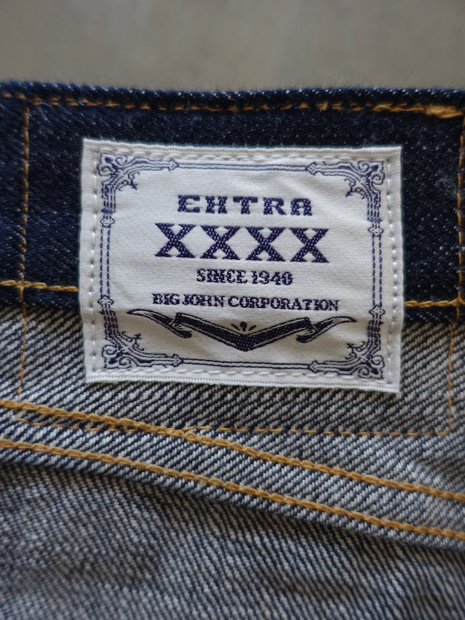 BIG JOHN XX001 (000)『XXXX-EXTRA』Model - ORGANIC COTTON FROM FIVE CONTINENTS - Regular Straight