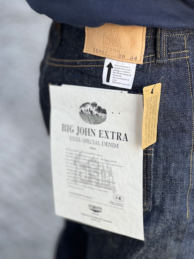 BIG JOHN XX001 (000)『XXXX-EXTRA』Model - ORGANIC COTTON FROM FIVE CONTINENTS - Regular Straight
