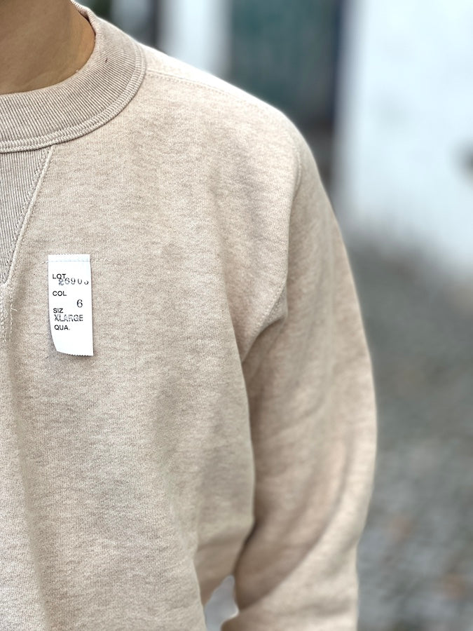 Cushman - 26903 FREEDOM SLEEVE - Heavy Loopwheeled Sweatshirt - Mix Beige