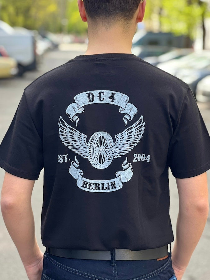 DC4 - Super Heavyweight T-Shirt *** FLYING WHEEL *** Black