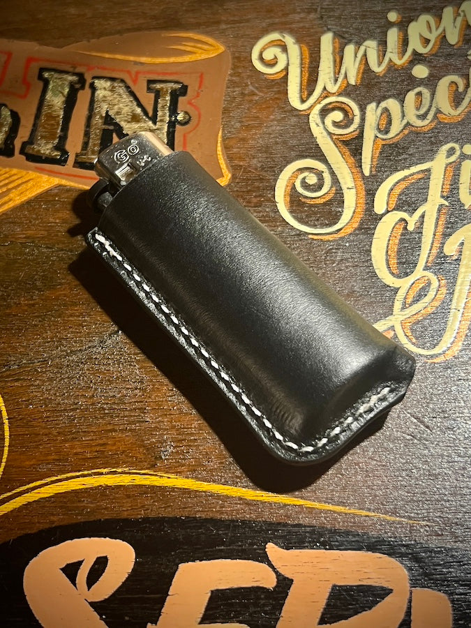 Leather Lighter Case - Black
