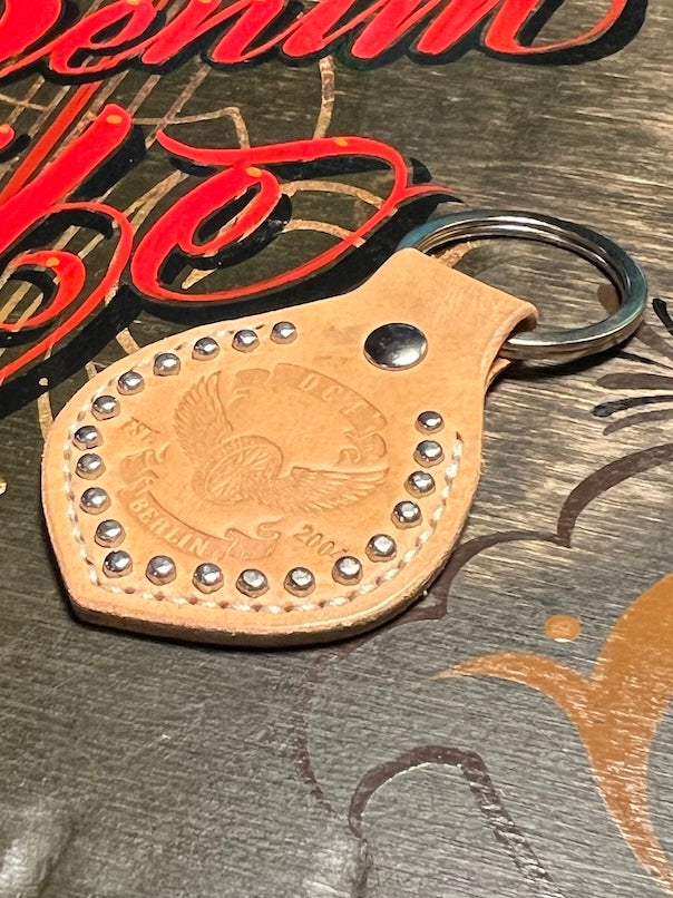 DC4 - Studded Leather Key Holder - Natural