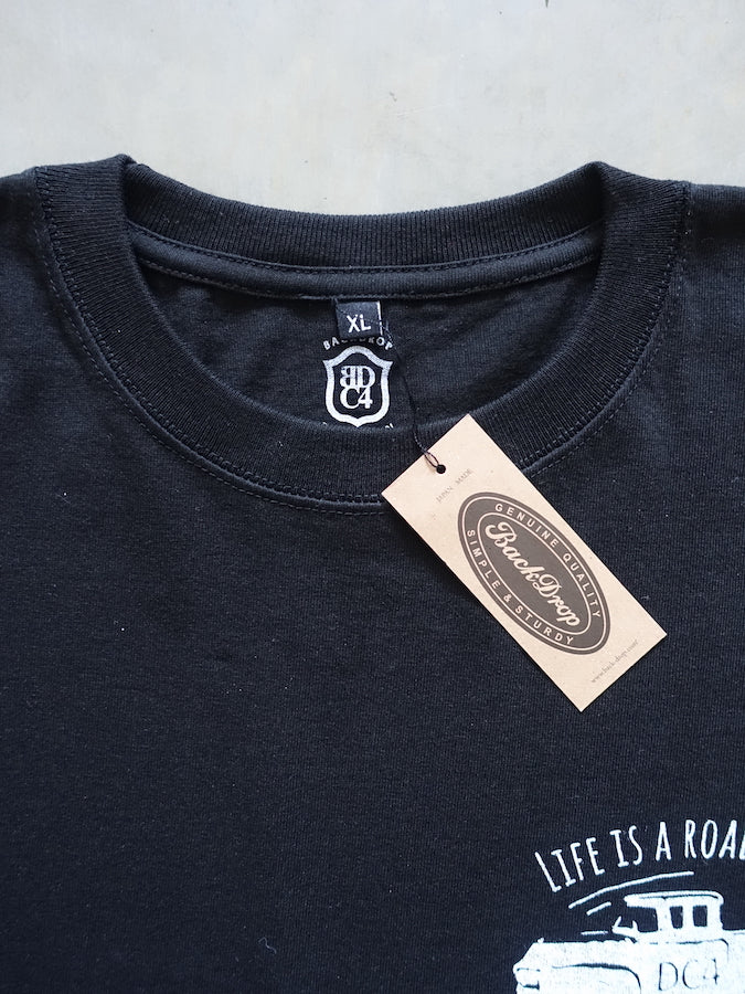 DC4 x BACKDROP Leathers - Special Collaboration 2021 - T-Shirt ✫ LIFE IS A ROAD TRIP ✫