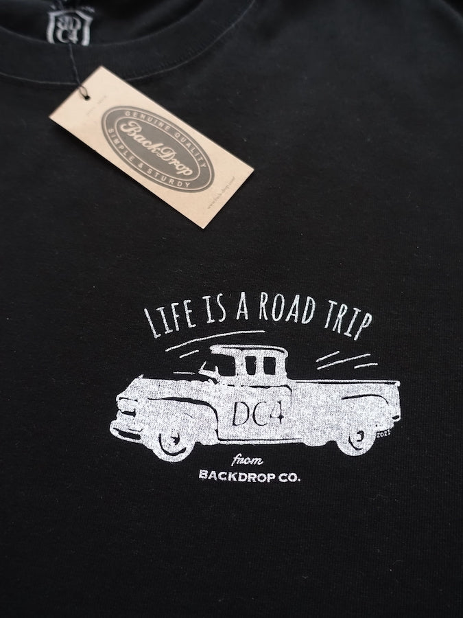 DC4 x BACKDROP Leathers - Special Collaboration 2021 - T-Shirt ✫ LIFE IS A ROAD TRIP ✫
