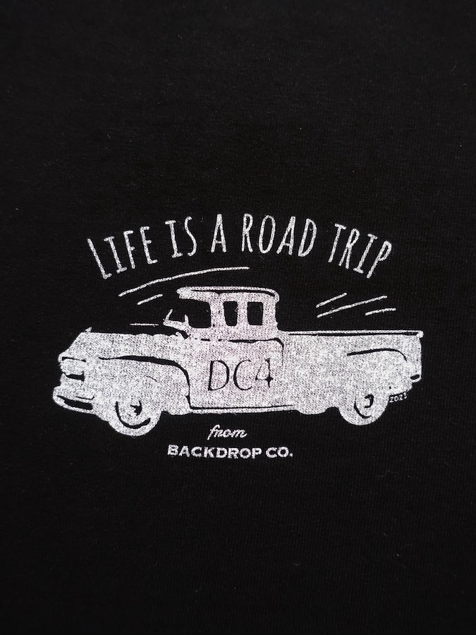 DC4 x BACKDROP Leathers - Special Collaboration 2021 - T-Shirt ✫ LIFE IS A ROAD TRIP ✫