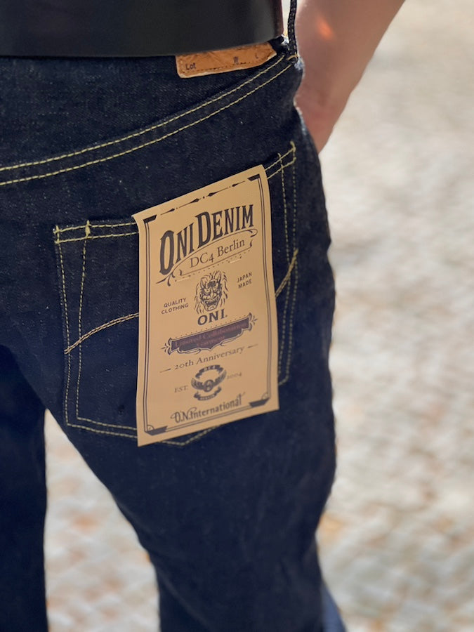 DC4 x ONI Denim  "20th Anniversary" Limited Collaboration  - 16.5oz Natural Indigo Denim - Lot.244 Custom  Straight