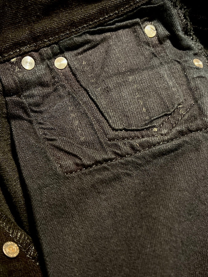Super Limited Collaboration Jeans - 17oz BLACK x BLACK Selvedge Denim - Straight Cut