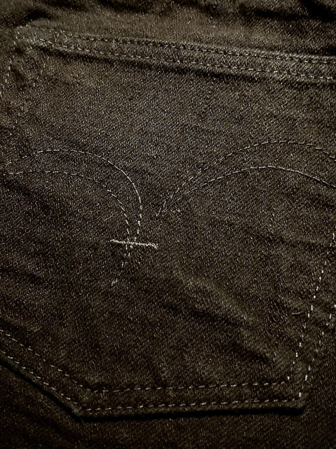 Super Limited Collaboration Jeans - 17oz BLACK x BLACK Selvedge Denim - Straight Cut