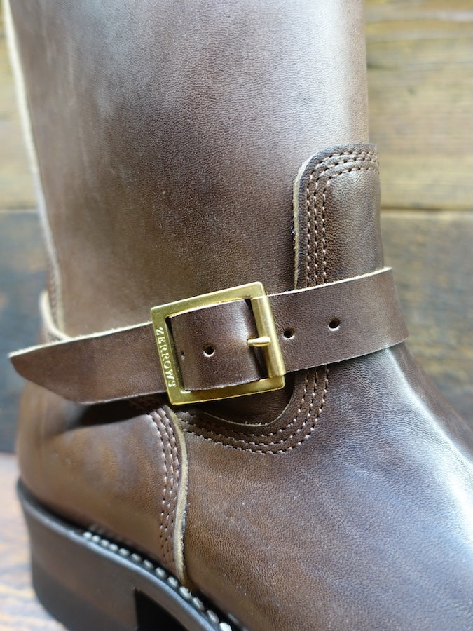 DC4 x ZERROWS x DR.SOLE originals - CUSTOM - TYPE ONE Engineer Boots - Brown Premium HORSEBUTT Leather