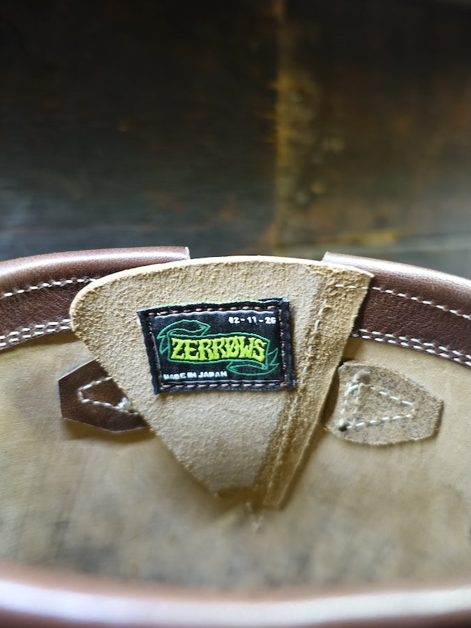 DC4 x ZERROWS x DR.SOLE originals - CUSTOM - TYPE ONE Engineer Boots - Brown Premium HORSEBUTT Leather