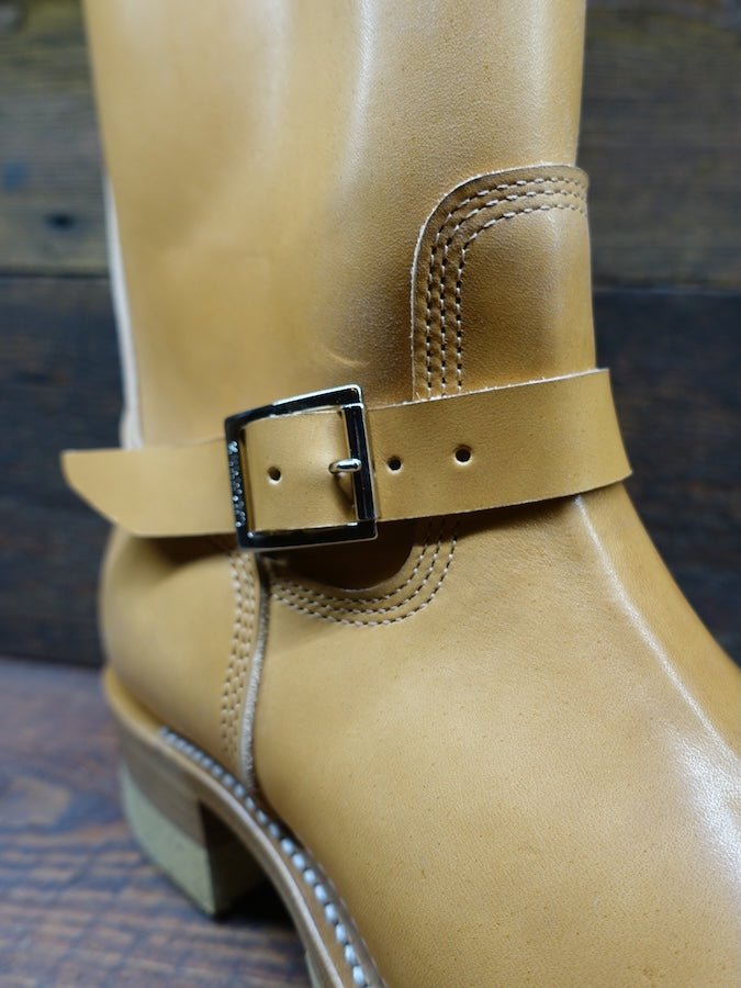 DC4 x ZERROWS x DR.SOLE originals - CUSTOM - TYPE ONE Engineer Boots - Tan Premium HORSEBUTT Leather
