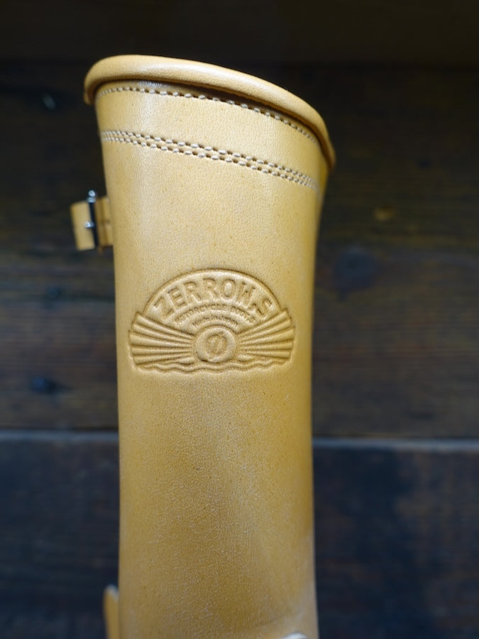 DC4 x ZERROWS x DR.SOLE originals - CUSTOM - TYPE ONE Engineer Boots - Tan Premium HORSEBUTT Leather