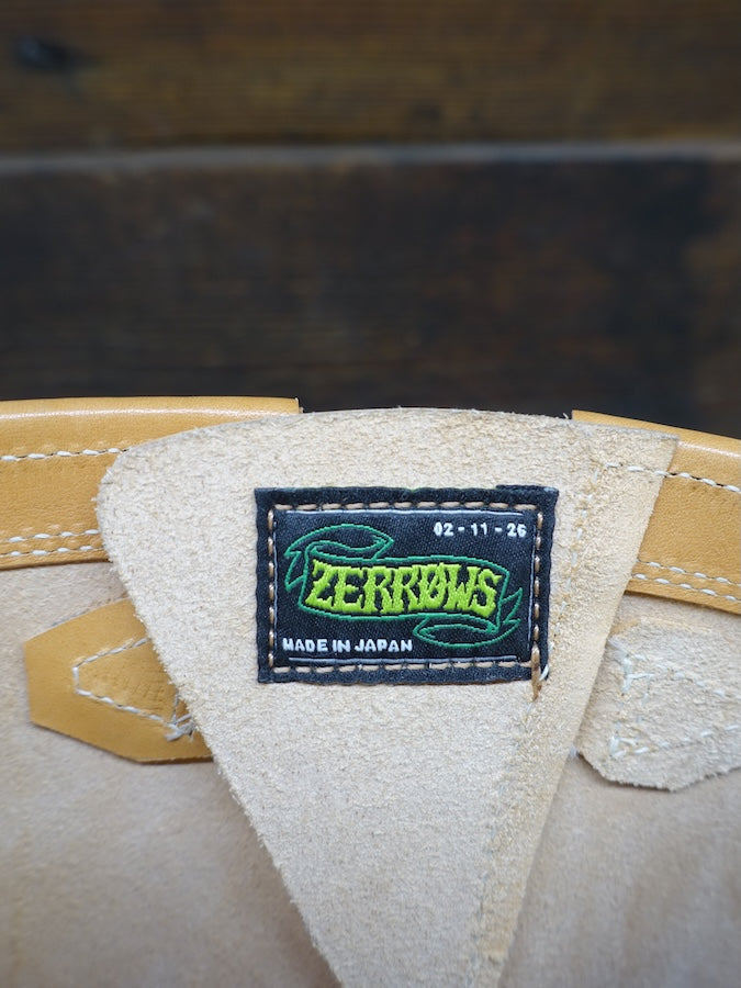 DC4 x ZERROWS x DR.SOLE originals - CUSTOM - TYPE ONE Engineer Boots - Tan Premium HORSEBUTT Leather