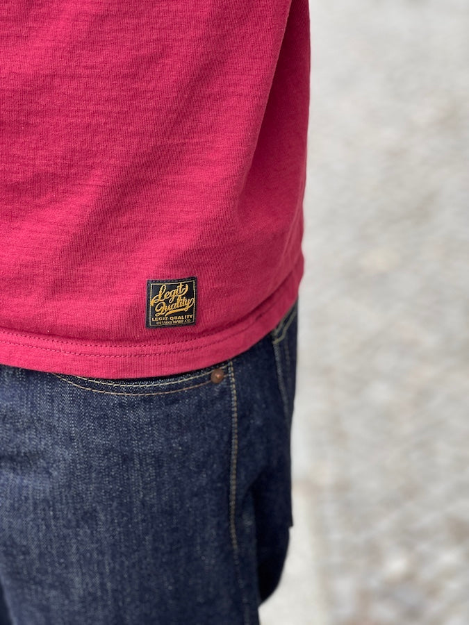 DXT Series - 12.5oz Heavyweight Loopwheeled T-Shirt - Crimson Red