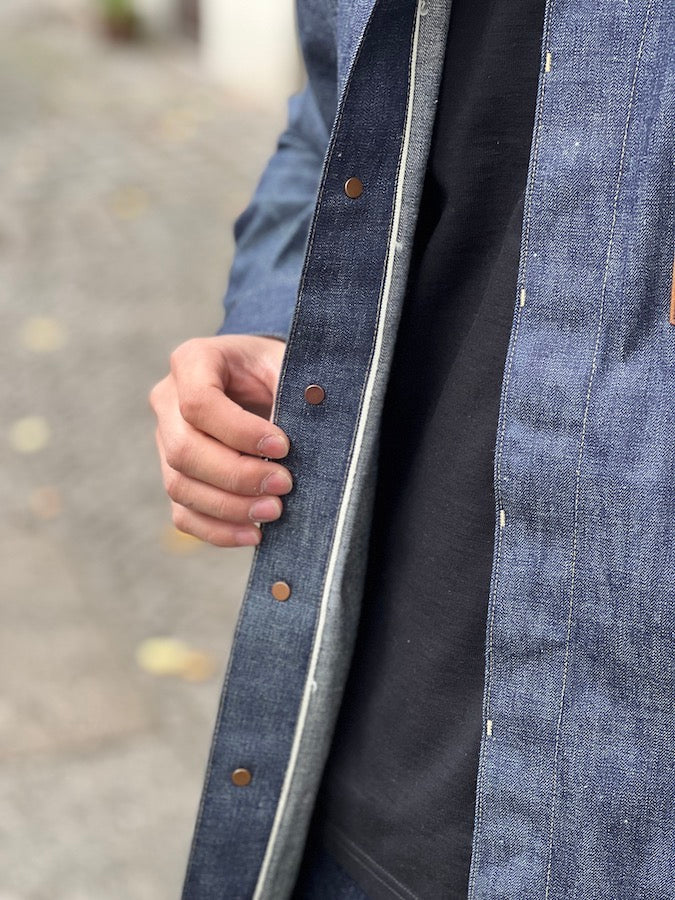 DELUXEWARE - 1940's Vintage Denim Shirt - 10.5oz Selvedge Denim - Company-owned production - 100% Memphis Cotton