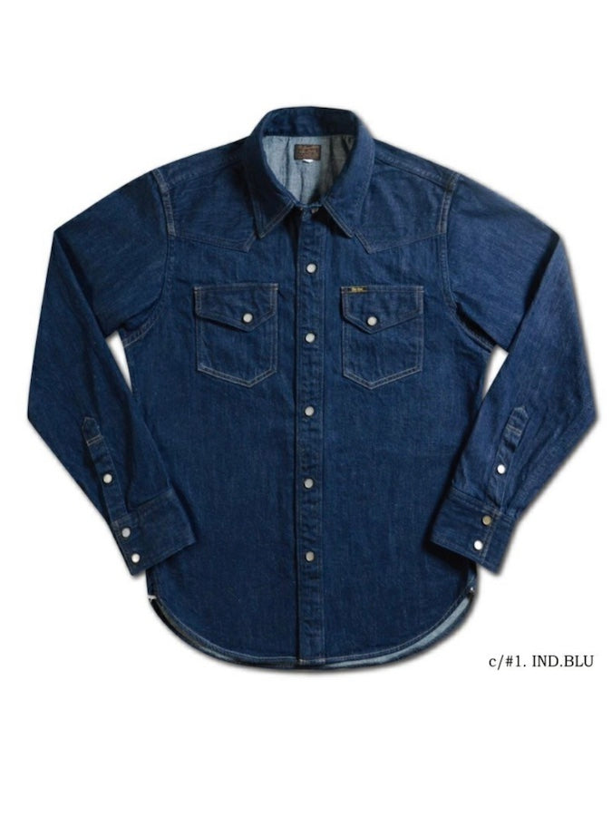 7600 [WILDMAN] - 1950s U.S. Western Denim Shirt - 10oz Denim