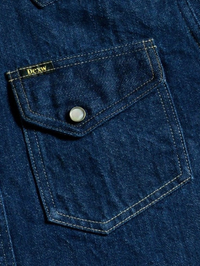 7600 [WILDMAN] - 1950s U.S. Western Denim Shirt - 10oz Denim