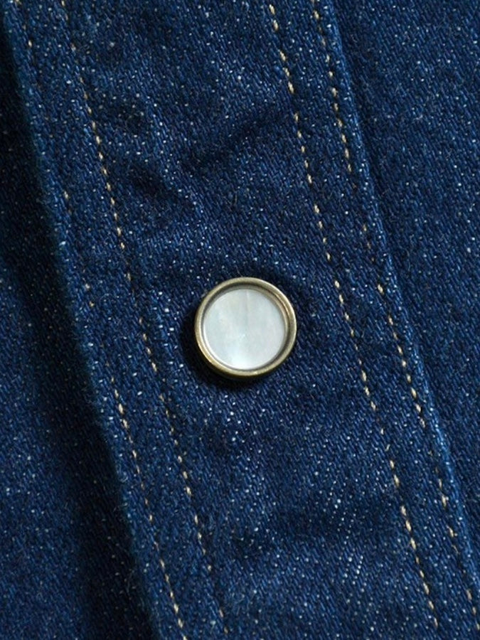 7600 [WILDMAN] - 1950s U.S. Western Denim Shirt - 10oz Denim