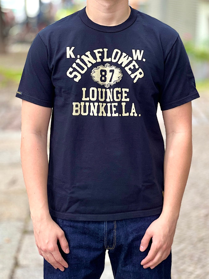 DELUXEWARE - DXTS-2501 [SUNFLOWER] - 12.5oz Heavyweight Loopwheeled T-Shirt - The fabric is produced in Wakayama - Sewn on vintage UNION SPECIAL 52800 machines