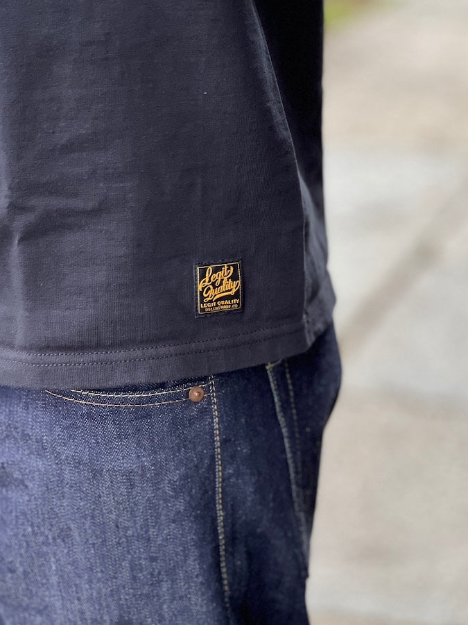 DELUXEWARE - DXTS-2501 [SUNFLOWER] - 12.5oz Heavyweight Loopwheeled T-Shirt - The fabric is produced in Wakayama - Sewn on vintage UNION SPECIAL 52800 machines