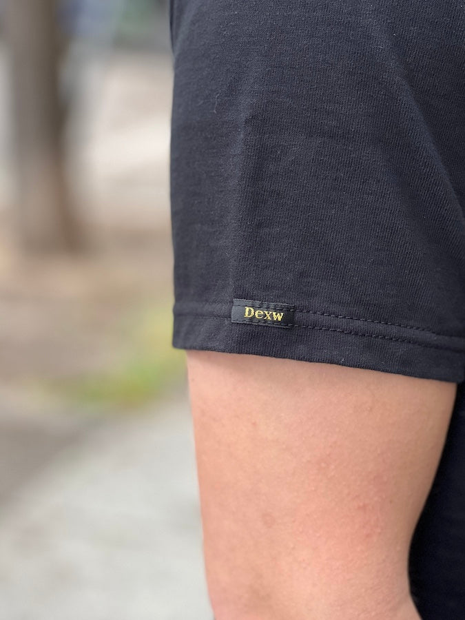 DELUXEWARE - DXTS-2501 [SUNFLOWER] - 12.5oz Heavyweight Loopwheeled T-Shirt - The fabric is produced in Wakayama - Sewn on vintage UNION SPECIAL 52800 machines