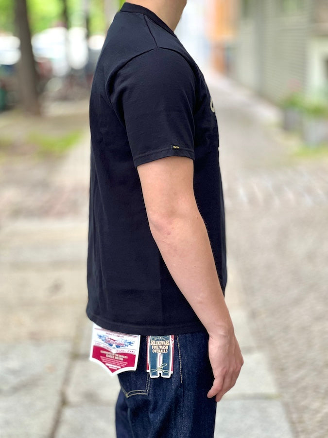 DELUXEWARE - DXTS-2501 [SUNFLOWER] - 12.5oz Heavyweight Loopwheeled T-Shirt - The fabric is produced in Wakayama - Sewn on vintage UNION SPECIAL 52800 machines