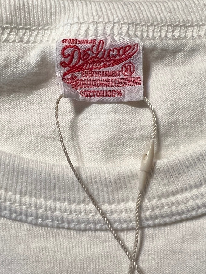 DELUXEWARE - MT Series - 7.5oz Lightweight Loopwheeled T-Shirt - WHITE - The fabric is produced in Wakayama - Sewn on vintage UNION SPECIAL 52800 machines