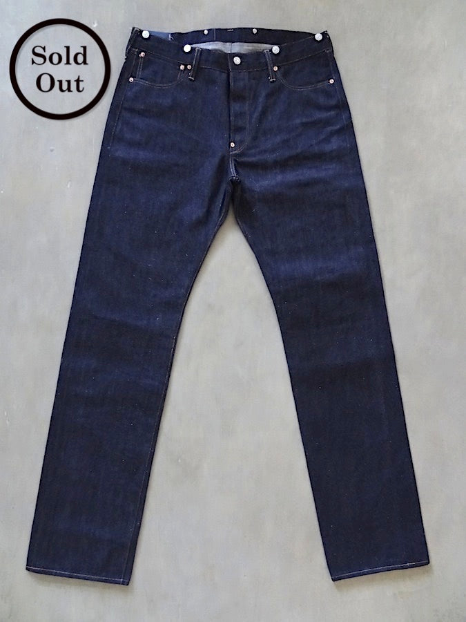 Denim Bridge - BR02 SA 02 - 14oz Selvedge Denim - S ANTIQUE - Cinch Back & Suspender Buttons - "Custom Model for DC4"