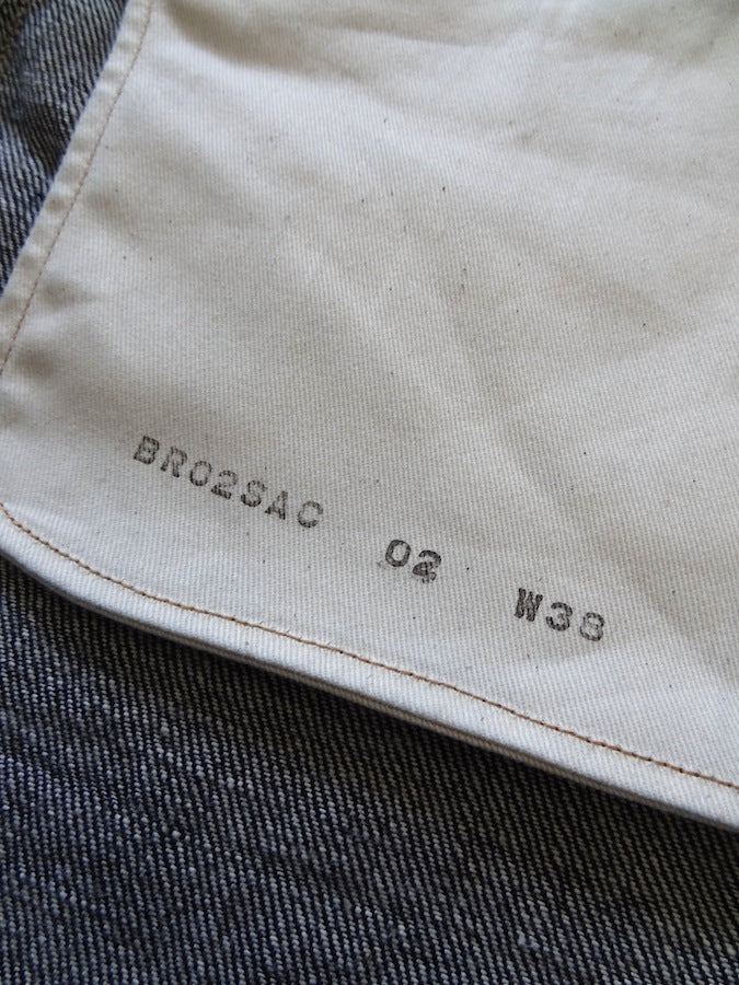 Denim Bridge - BR02 SA 02 - 14oz Selvedge Denim - S ANTIQUE - Cinch Back & Suspender Buttons - "Custom Model for DC4"